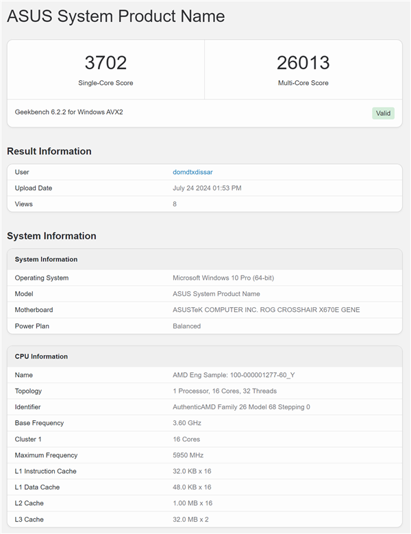 AMD Zen5旗舰锐龙9 9950X轻松达成6GHz：跑分飙升27％ 锐龙9 9950X 第3张