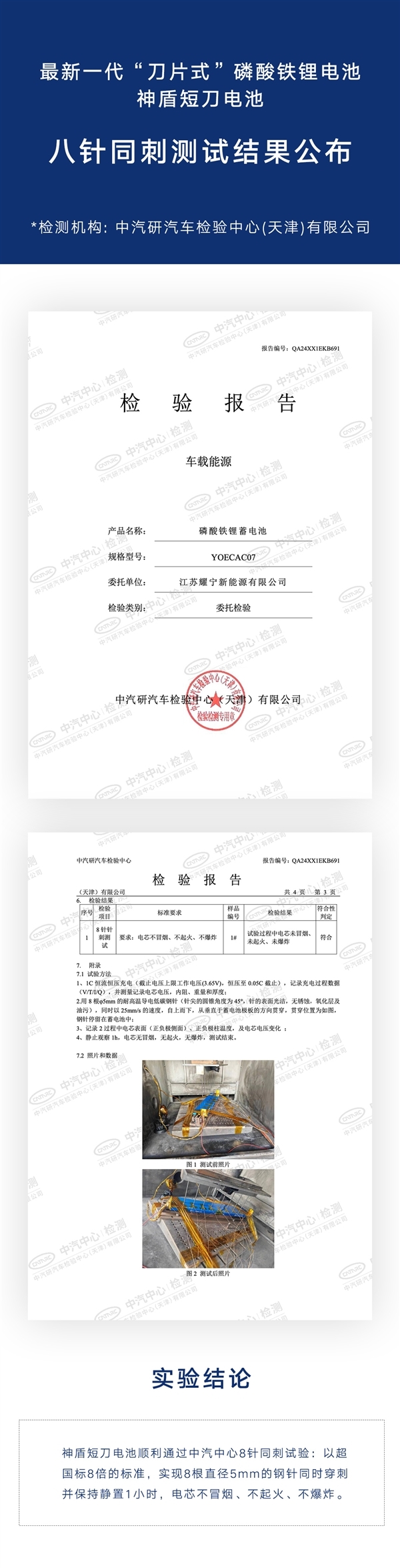 8针同刺不冒烟不起火！吉利第2万套神盾短刀电池下线 神盾短刀电池 第3张