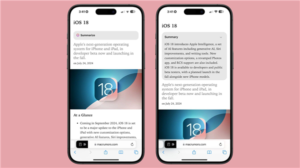 盘点苹果AI功能：但需iPhone 15 Pro系列才能使用 苹果AI功能 iPhone Pro 第6张