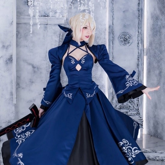 俄妹COS《Fate》Saber：泳装呆毛王 靓丽吸睛 俄妹COS Fate Saber 第10张