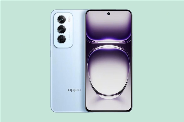 2499元起 OPPO Reno12晨雾蓝明天首销：最轻薄的等深四曲屏手机 Reno12 第1张
