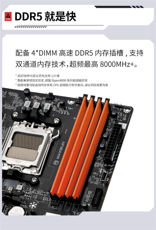 专为锐龙9000系列打造！铭瑄B650系列主板正式发布 铭瑄B650系列主板 第3张
