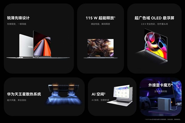 7499元起！华为MateBook GT 14正式发布：115W巅峰性能释放、支持显卡魔方 华为MateBook 14 第2张