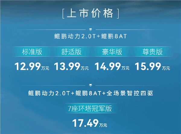 全系2.0T发动机动力比肩宝马！奇瑞瑞虎8L上市：12.99万起 2.0T发动机 奇瑞瑞虎8L 第1张