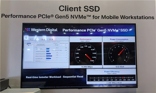 前所未有的高速存储体验：西部数据展示PCIe Gen5固态硬盘 顺序读取接近 15GB/s 西部数据 PCIe 第1张