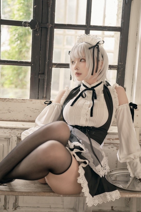 樱花妹COS《绝区零》艾莲：黑丝鲨鱼妹冷艳又性感 樱花妹COS 绝区零 艾莲 第7张