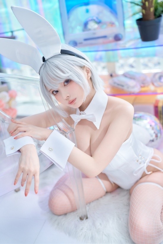 樱花妹COS《绝区零》艾莲：黑丝鲨鱼妹冷艳又性感 樱花妹COS 绝区零 艾莲 第9张