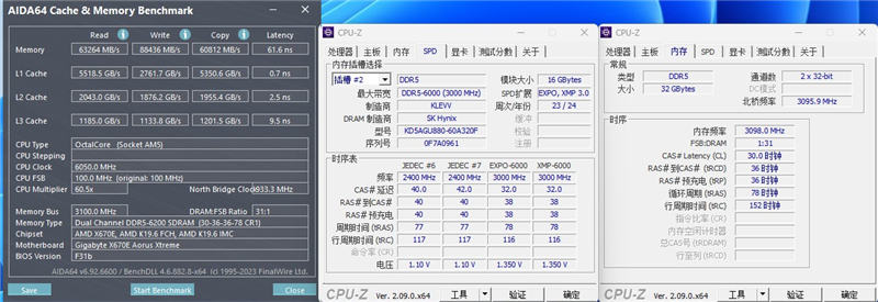 KLEVV科赋 FIT V DDR5内存 6000MT/s评测：6400CL30达成 延迟低至59ns 科赋FIT DDR5内存评测 第15张