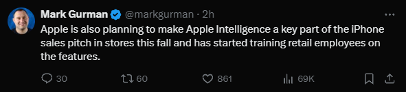 跳票至iOS 18.1上线 曝苹果AI将成iPhone 16系列宣传重点 iOS 18.1 苹果AI iPhone 16 第2张