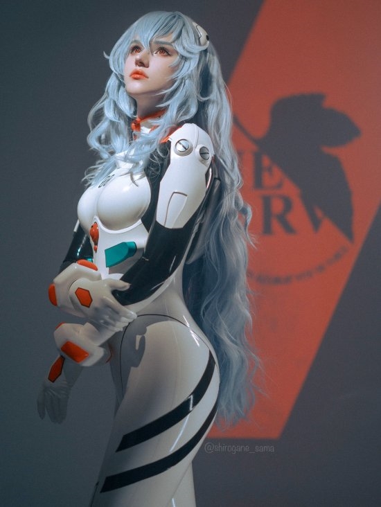 俄妹COS《EVA》绫波丽：紧身胶衣凸显曼妙曲线 俄妹 COS EVA 绫波丽 第3张