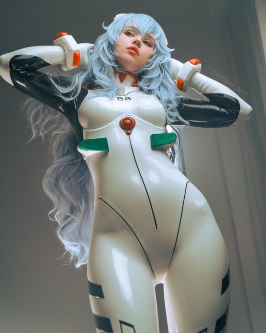 俄妹COS《EVA》绫波丽：紧身胶衣凸显曼妙曲线 俄妹 COS EVA 绫波丽 第2张