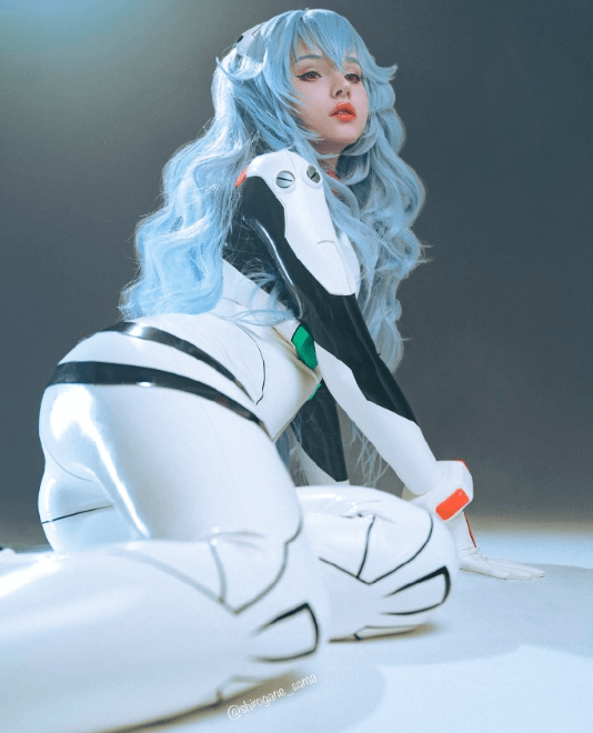 俄妹COS《EVA》绫波丽：紧身胶衣凸显曼妙曲线 俄妹 COS EVA 绫波丽 第5张