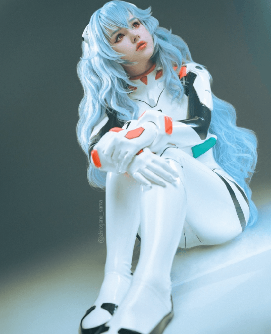 俄妹COS《EVA》绫波丽：紧身胶衣凸显曼妙曲线 俄妹 COS EVA 绫波丽 第6张