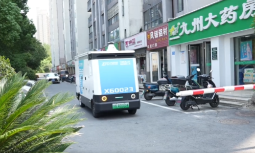 快递行业首个 中通无人车行驶公里数突破100万公里 中通无人车 第1张