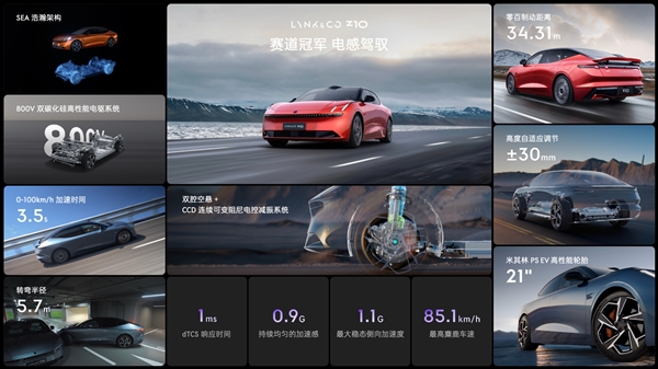强调原创不模仿！领克首款纯电轿车Z10上市：20.28万起 领克纯电轿车Z10 第23张