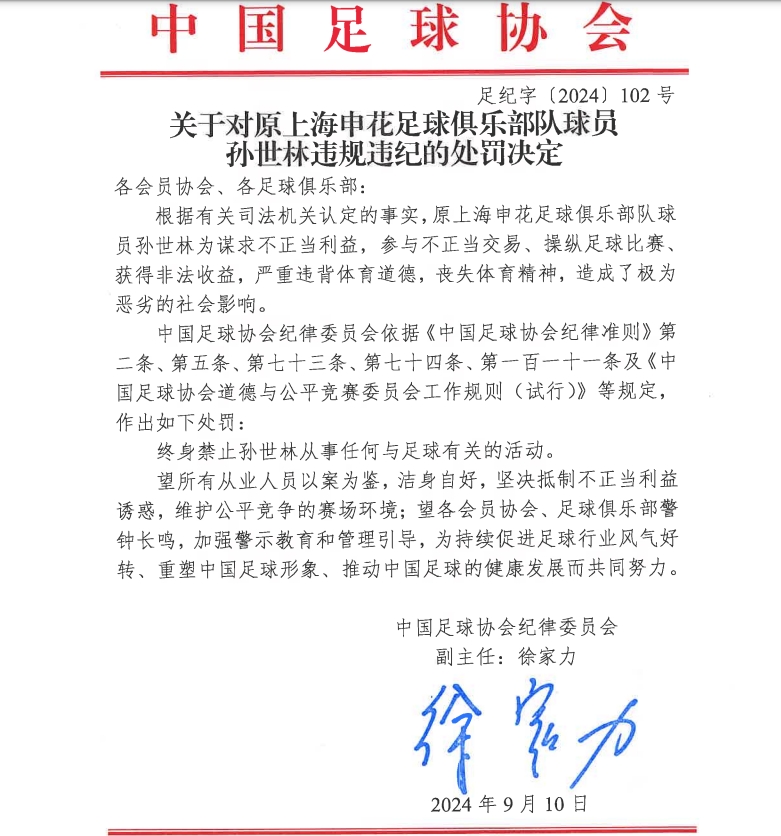 43人终身禁足17人禁足5年！禁足60人：金敬道 孙准浩 郭田雨 汪嵩 终身禁足 第5张
