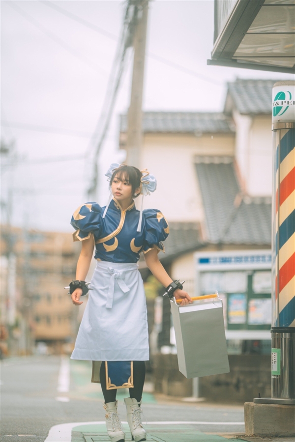 日本美女腿姐COS《街霸》春丽：肉腿完美还原 日本美女 腿姐COS 街霸 春丽 第4张