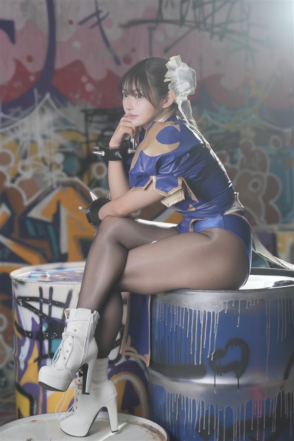 日本美女腿姐COS《街霸》春丽：肉腿完美还原 日本美女 腿姐COS 街霸 春丽 第7张