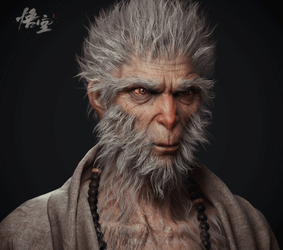 《黑神话：悟空》早期角色建模欣赏：不白、老猴子等亮相 黑神话：悟空 角色建模 第6张
