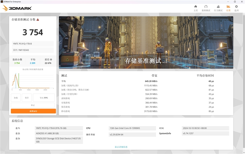 优秀的OEM SSD！长江存储PC41Q 1TB评测：裸条满载仅62度 长江存储PC41Q 1TB评测 第7张