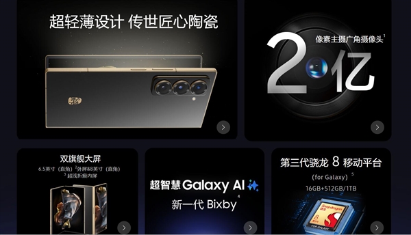 三星最薄折叠屏！W25上架官网 三星W25 第3张