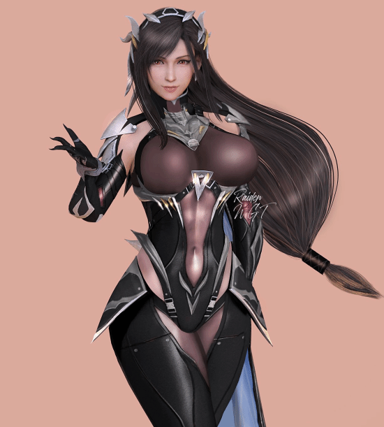 给蒂法穿上其他女角色衣服：淡妆浓抹总相宜 蒂法 第3张