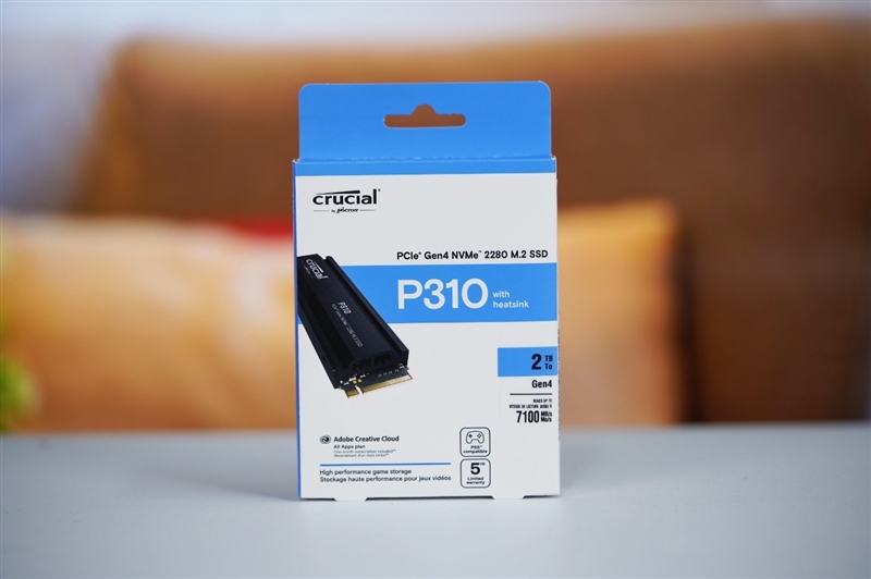 英睿达P310 SSD 2TB评测：满速PCIe 4.0还自带散热片 PS5扩容好选择 2TB评测 第1张