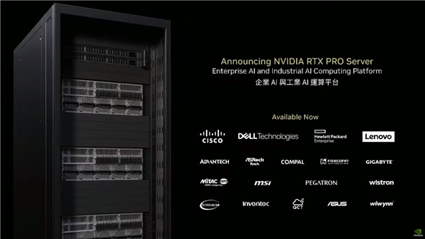 NVIDIA宣布RTX PRO服务器：八卡800GB显存、每秒3亿亿次 RTX PRO服务器 第6张
