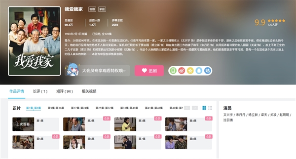 中国情景喜剧鼻祖!《我爱我家》全120集上线B站:大会员免费看 我爱我家 第1张 中国情景喜剧鼻祖!《我爱我家》全120集上线B站:大会员免费看 我爱我家 第1张
