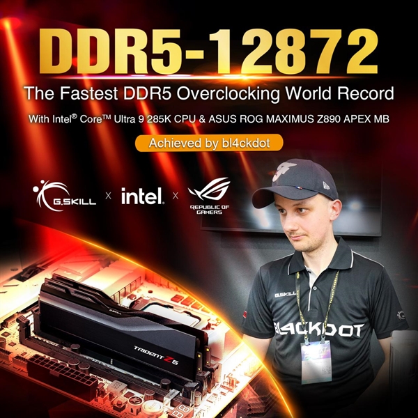 惊人的DDR5-12872!芝奇内存创下全新超频世界纪录 DDR5-12872 第4张 惊人的DDR5-12872!芝奇内存创下全新超频世界纪录 DDR5-12872 第4张