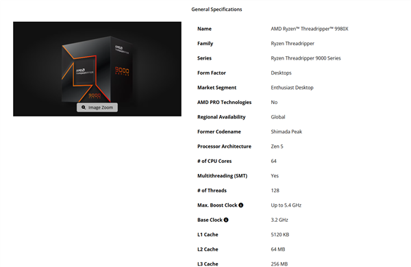 AMD 64核顶配CPU！线程撕裂者9980X现身Geekbench：多核暴涨16% 线程撕裂者9980X 第3张