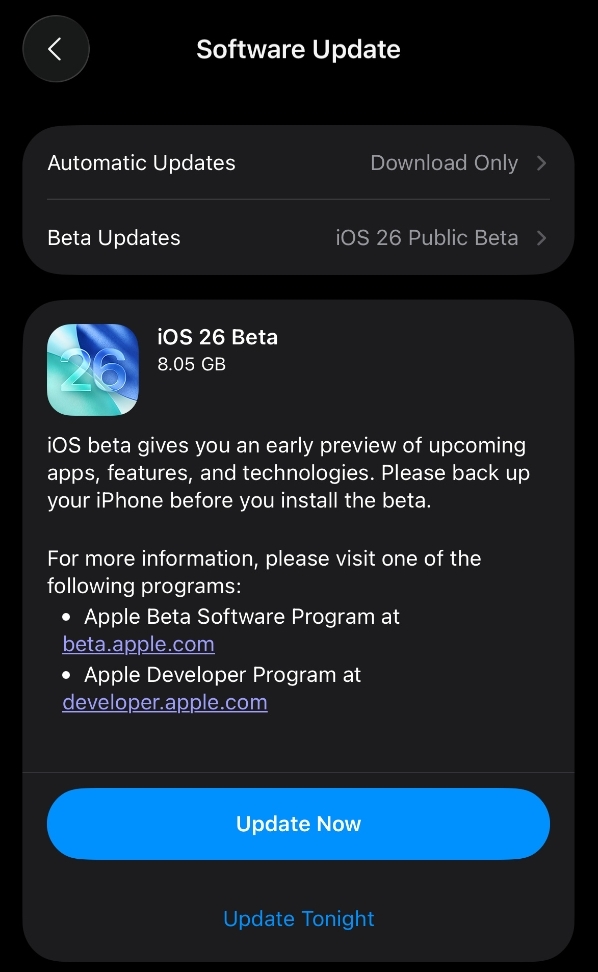 iOS 7后最大变革!苹果正式发布首个iOS 26公测版:所有用户都能升级 26公测版 第1张 iOS 7后最大变革!苹果正式发布首个iOS 26公测版:所有用户都能升级 26公测版 第1张