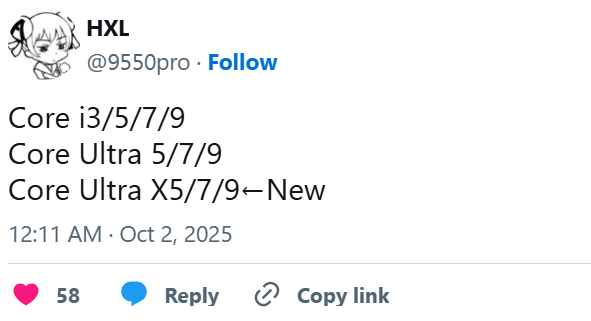 又双叒叕是新名字！酷睿Ultra X来了 酷睿Ultra X 第2张