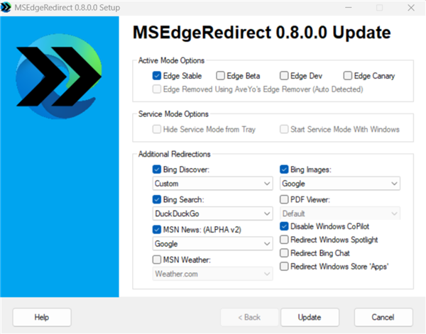 斩断微软的“小流”行为 网友推荐必装Win11小工具MSEdgeRedirect Win11小工具MSEdgeRedirect 第1张 斩断微软的“小流”行为 网友推荐必装Win11小工具MSEdgeRedirect Win11小工具MSEdgeRedirect 第1张