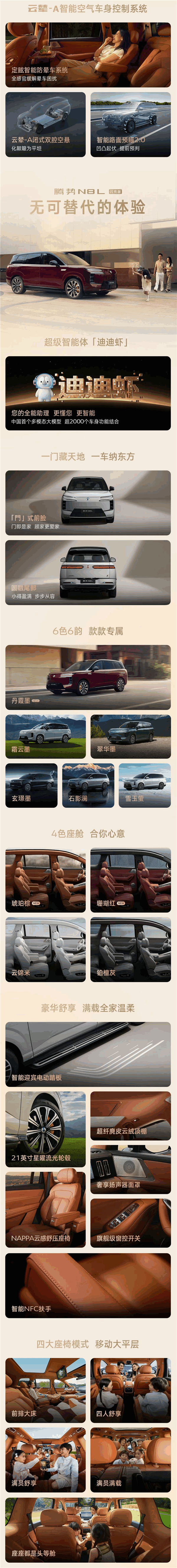 纯电续航430公里 9分钟充饱!腾势N8L闪充版一图看懂 腾势N8L闪充版 第7张 纯电续航430公里 9分钟充饱!腾势N8L闪充版一图看懂 腾势N8L闪充版 第7张