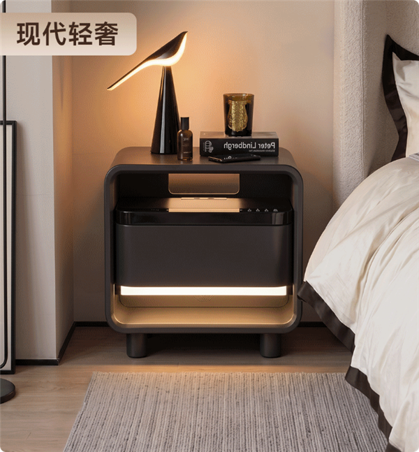 抵5件家具 8H智能床头柜发布：带指纹保险柜还能连米家APP 智能床头柜 第8张