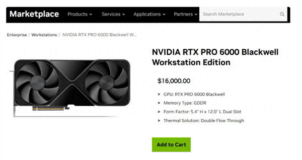96GB GDDR7显存加持!英伟达对RTX PRO 6000涨价 至16000美元直接翻1倍 RTX 6000 第1张 96GB GDDR7显存加持!英伟达对RTX PRO 6000涨价 至16000美元直接翻1倍 RTX 6000 第1张