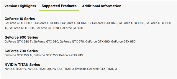 老显卡没被放弃:GTX 700至10系列集体获更新!修复114个漏洞 GTX 700至10系列集体获更新 第2张 老显卡没被放弃:GTX 700至10系列集体获更新!修复114个漏洞 GTX 700至10系列集体获更新 第2张